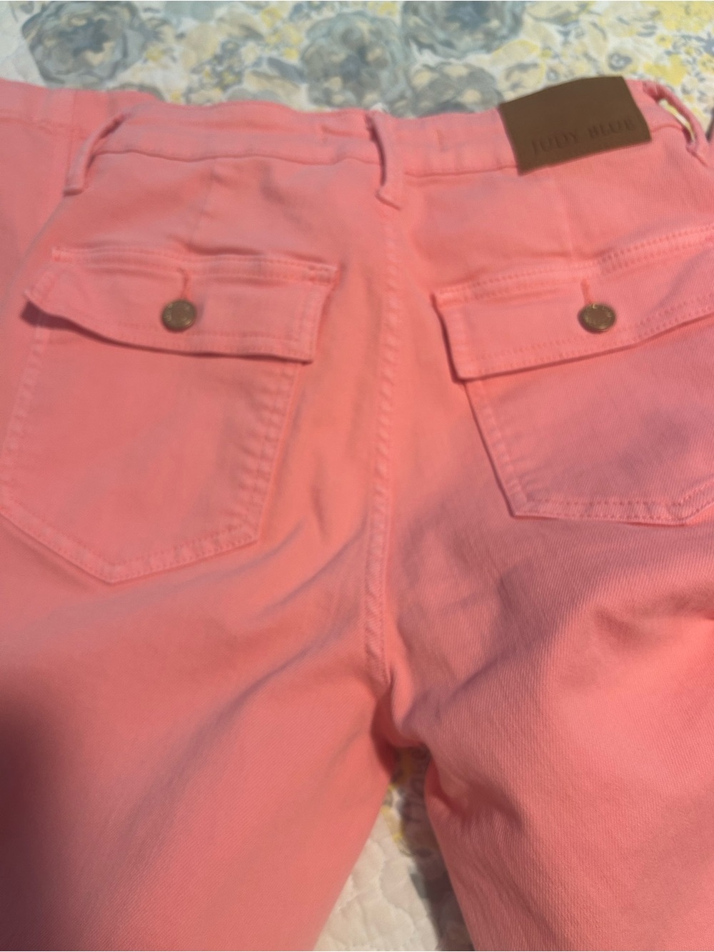 Judy Blue Pink Cargo Jeans - Picture 4 of 4